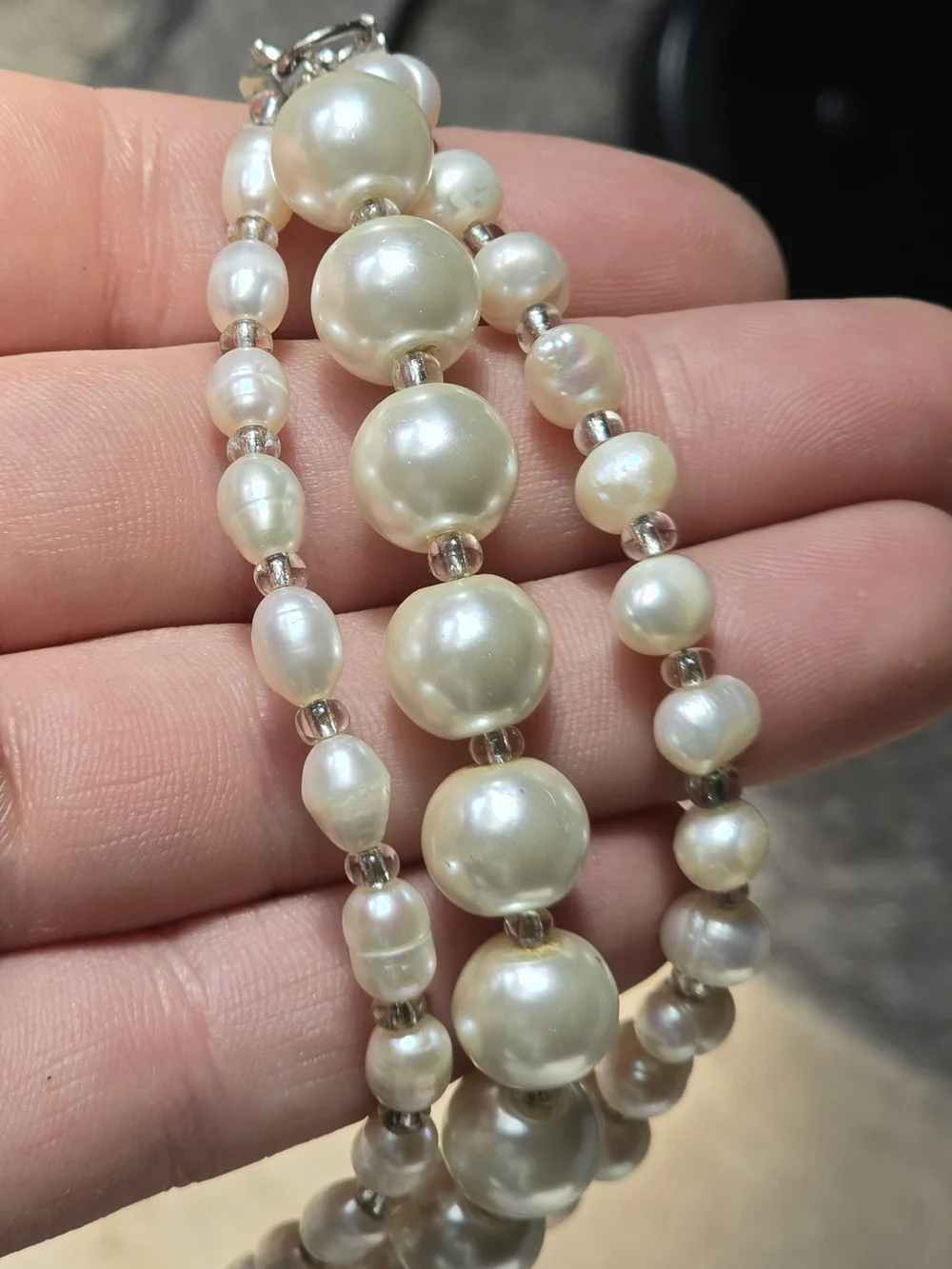 Classic Childs Pearl Multi-Strand Bracelet - Ivory